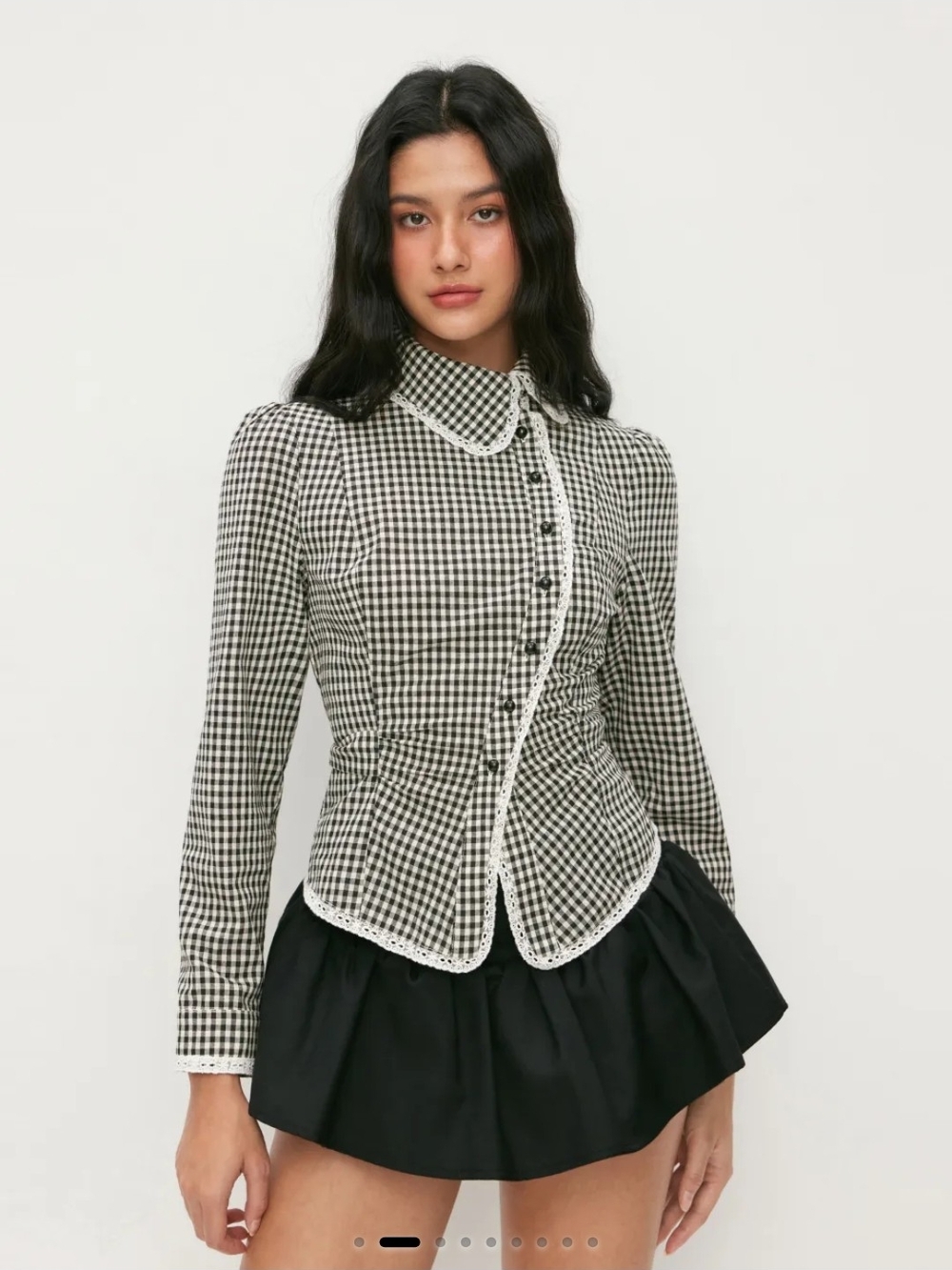 Cider Black & White Gingham Tailored Blazer - Picture 2 of 9